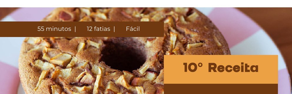 Bolo de Maçã com Canela
