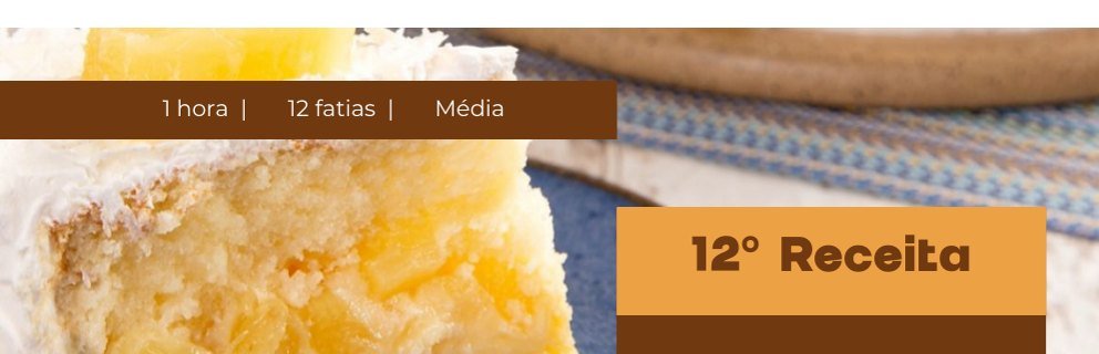 Bolo de Coco com Abacaxi