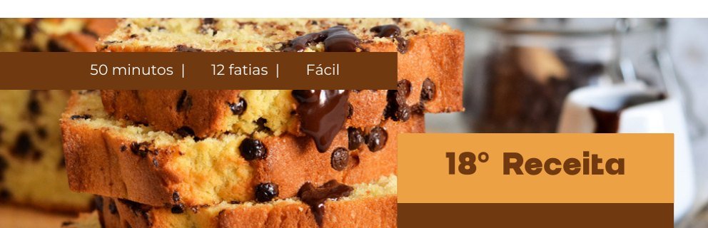 Bolo de Baunilha com Gotas de Chocolate